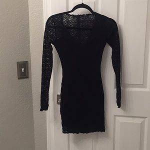 Black Lace Bodycon Dress